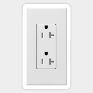 Prank Wall Outlet Sticker (Actual Size) Sticker